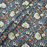 CraftsFabrics 8pcs Tropical Palm Leaf Toucan Parrots Floral Fat Quarters Bundle 100% Cotton for Quilting, Arts, DIY Projects